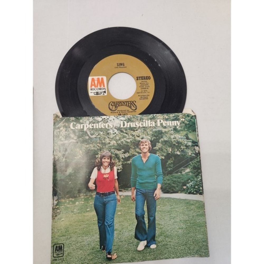The Carpenters 45 RPM Vinyl Record Druscilla Penny‎ Road Ode Heather